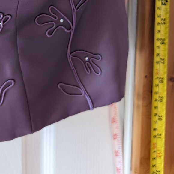 Purple floral corset and skirt 2 piece - Picture 5 of 12